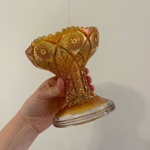 Vintage amber imperial glass